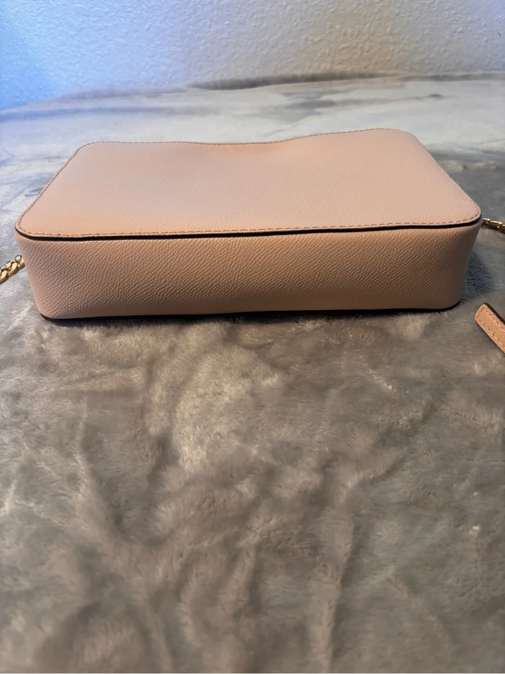 Michael Kors Blush Saffiano Leather Crossbody with Gold Chain